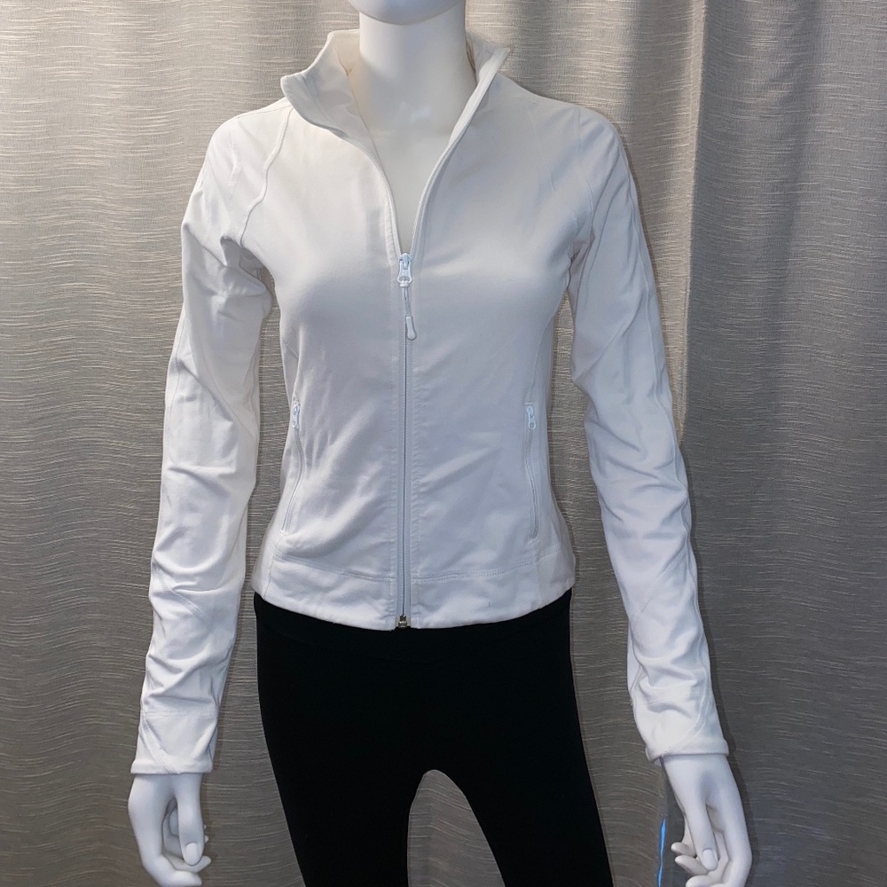 White Lululemon Zip up